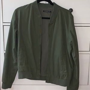 BRANDY MELVILLE Army Green Bomber Jacket
